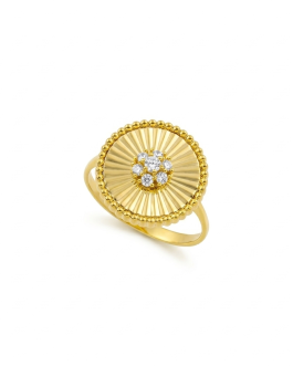 Sunburst Medallion Ring