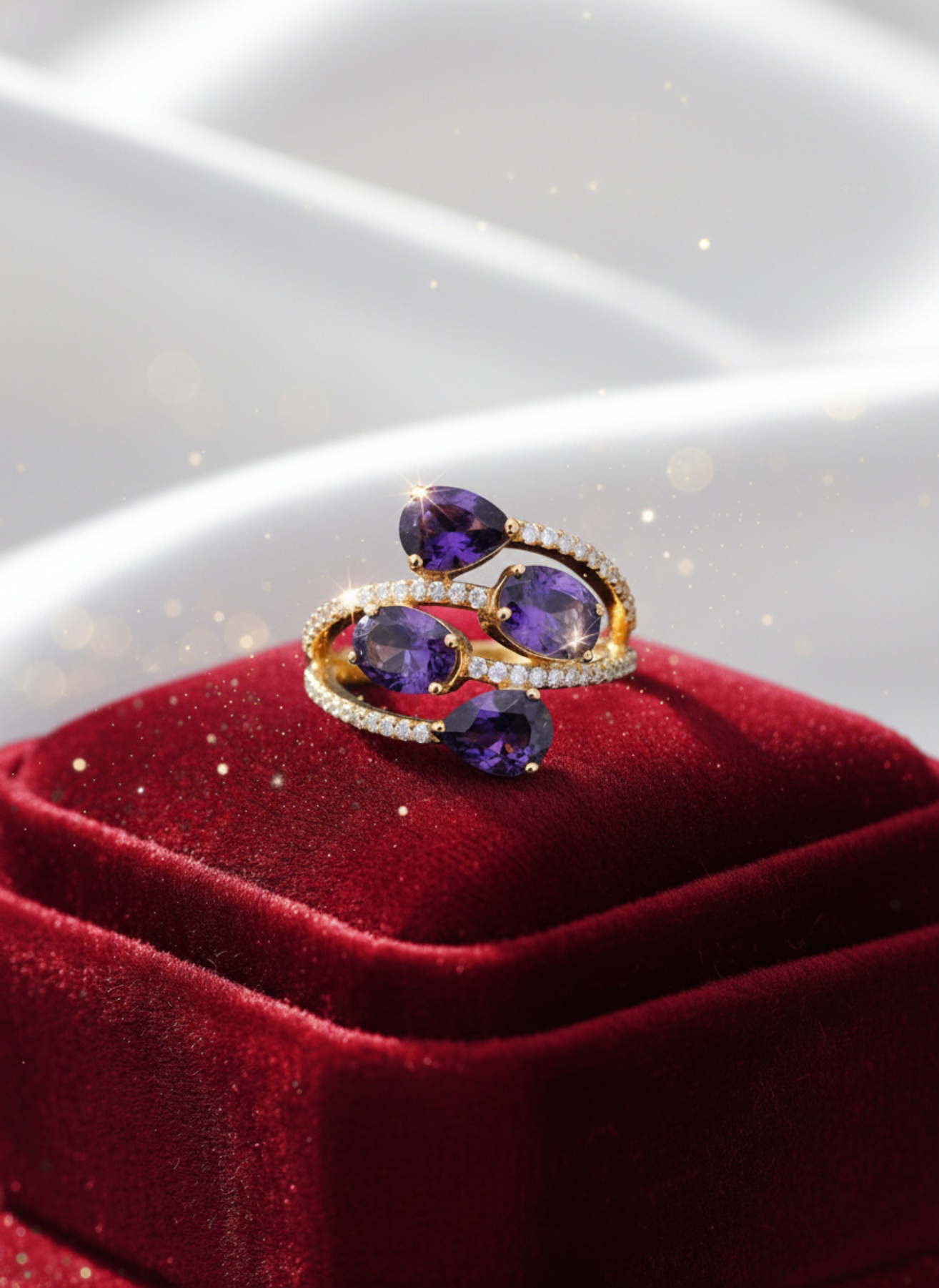 Amethyst Cluster Ring - Image 2