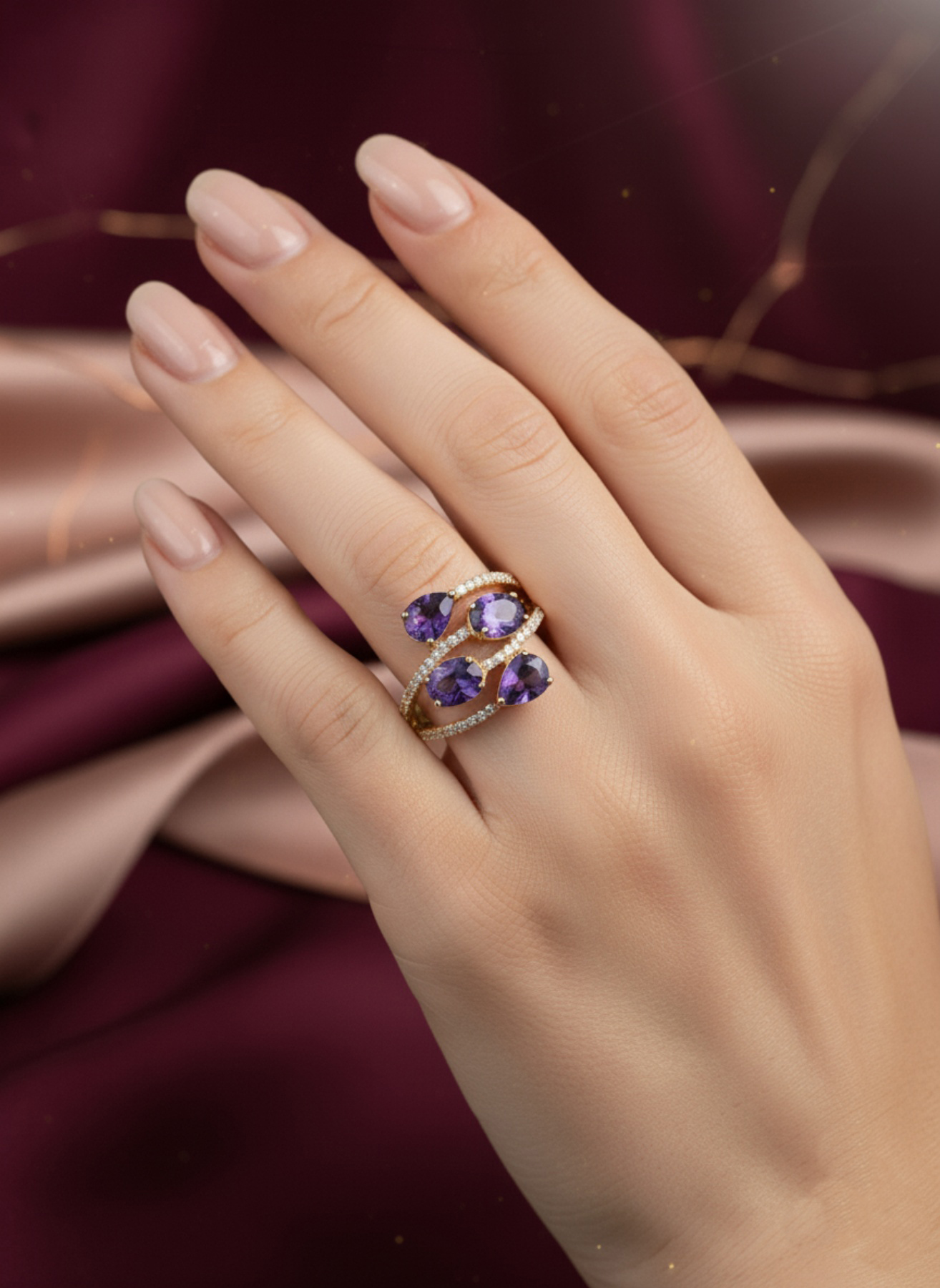 Amethyst Cluster Ring - Image 4