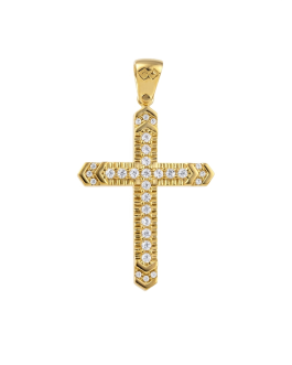 Σταυρός “Brilliance Arrow” με Σειρές ζιργκόν